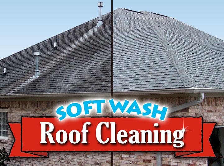soft wash roof cleaning